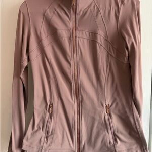 Lululemon define jacket size 10. Full length. Ashen rose/rose gold